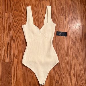Abercrombie & fitch cream bodysuit S